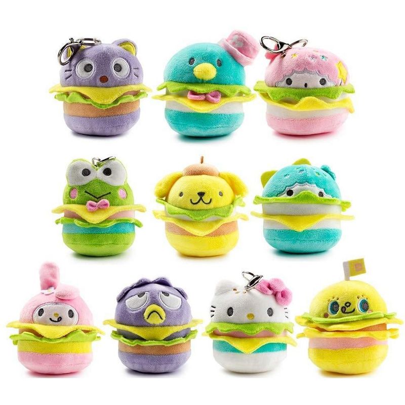 Kidrobot Hello Kitty Blind Box Plush Burger Charms - One Random