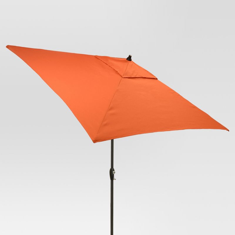 6.5' Square Umbrella - Coral - Black Pole - Threshold™
