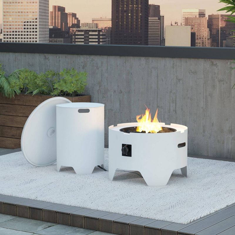 Astra Propane Tank Holder White - CosmoLiving by Cosmopolitan