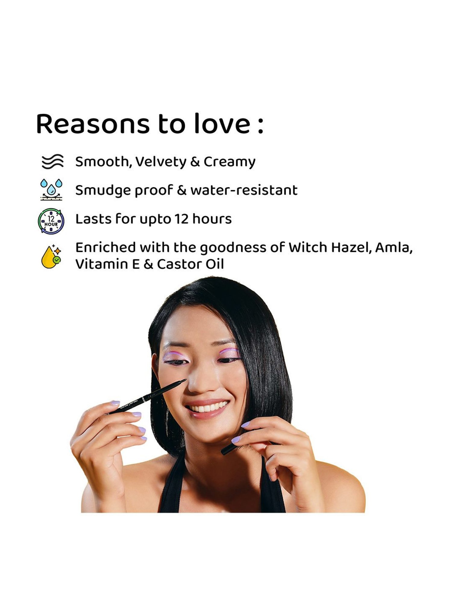 Matt Look Single Stroke Super Glide Eyeliner Kohl Kajal Bottle Green - 1.3 gm