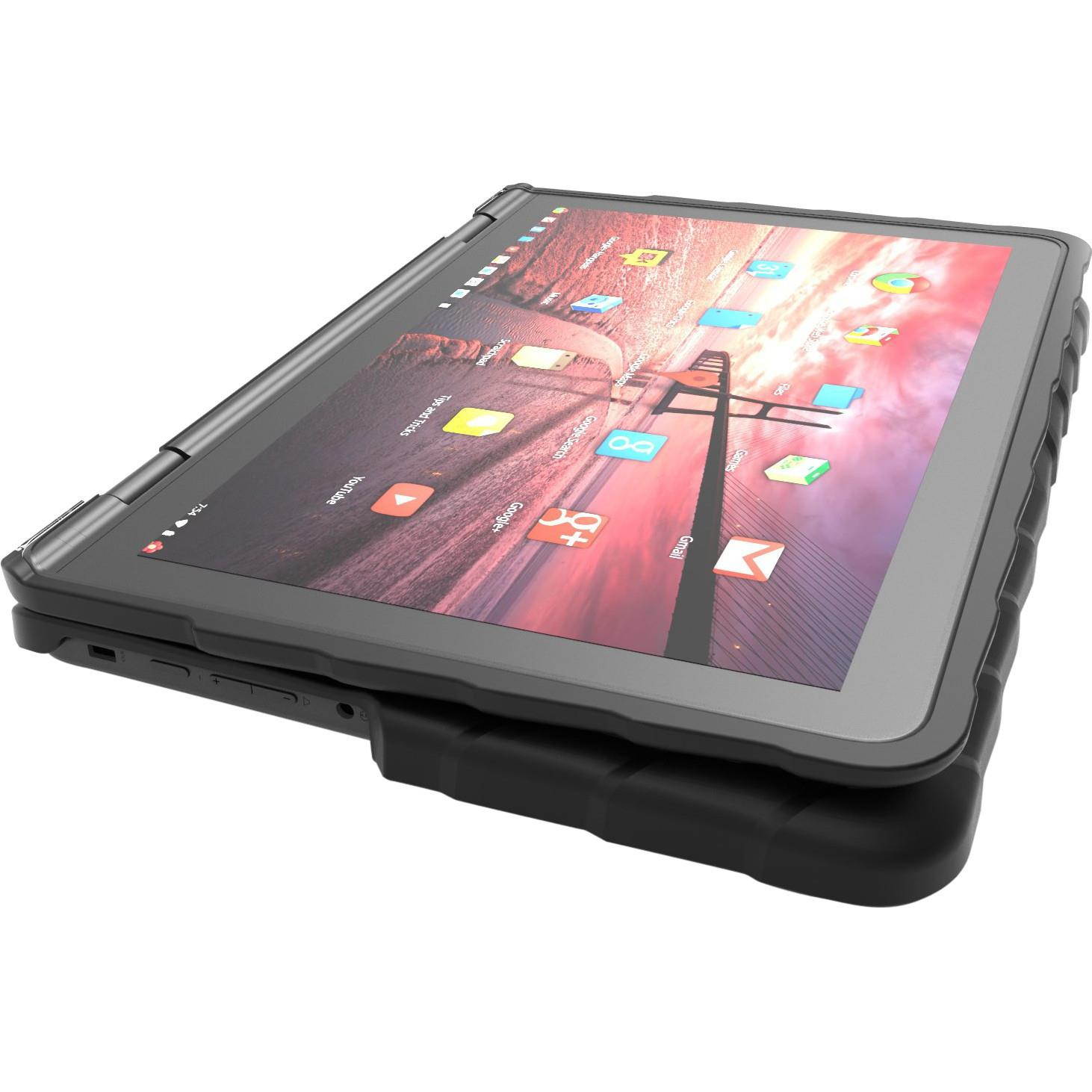 Gumdrop DropTech Lenovo 300e Case - Chromebook Silicone - Polycarbonate - Black
