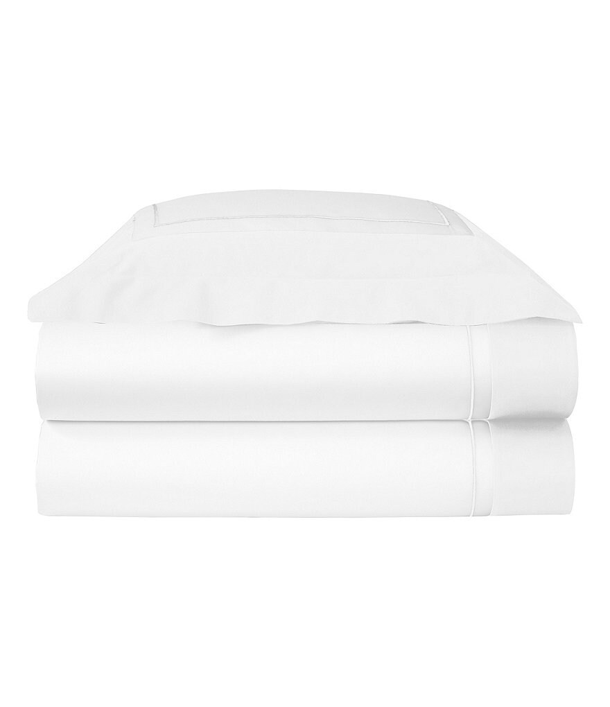 Yves Delorme Lutece Embroidered Cotton Sateen Duvet Cover