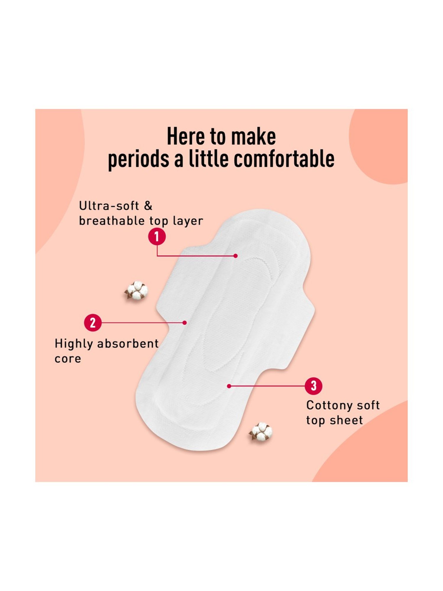 Sirona Cottony Soft Rash Free Sanitary Pads for Women Extra Large - Pack of 2