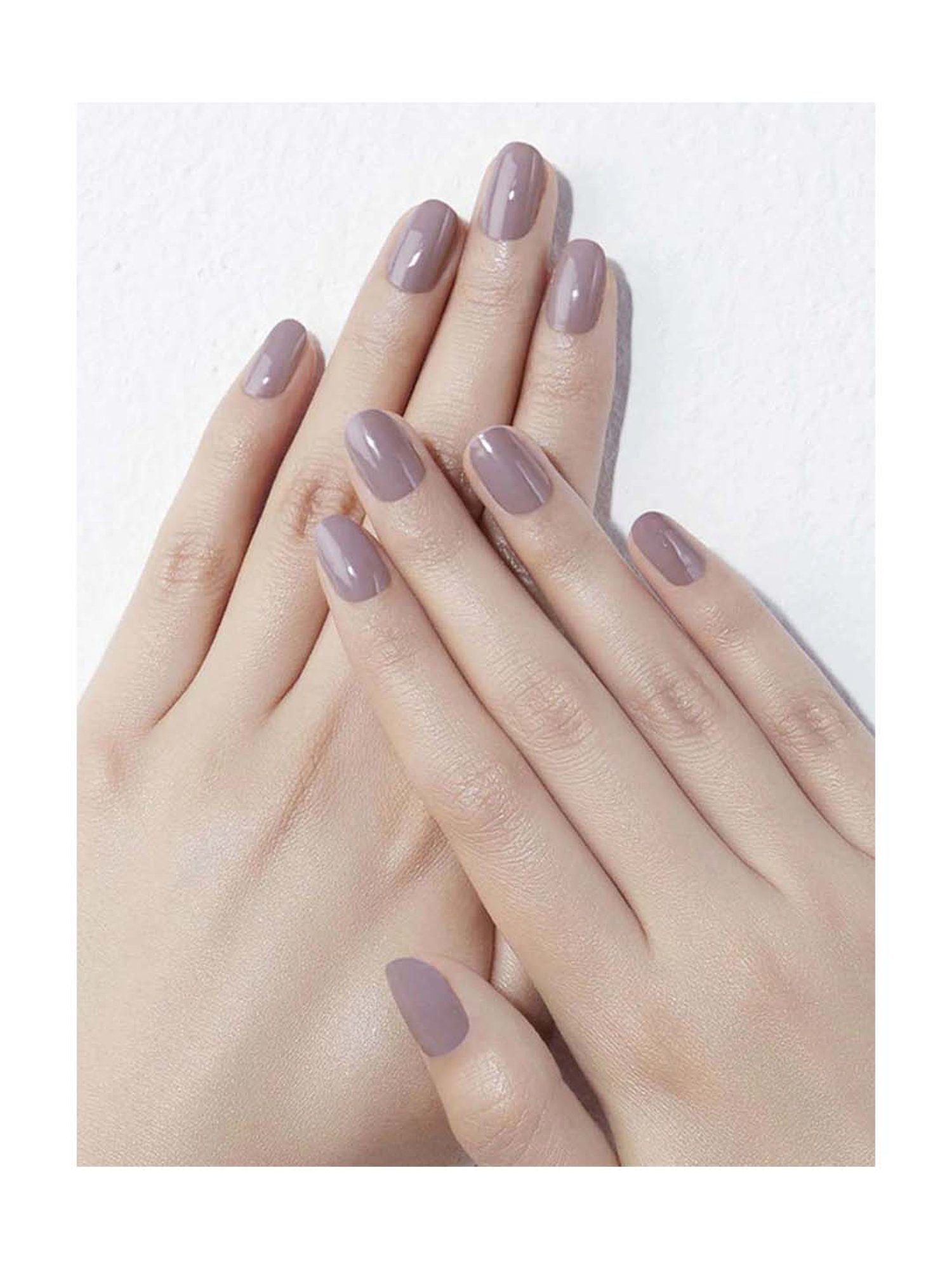 Dashing Diva GLOSS Milky Lilac Fake Artificail Full Peel Off Nails