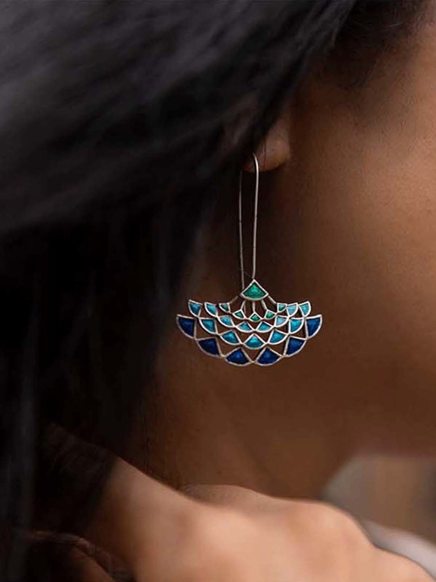 Clara 92.5 Sterling Silver Lily Earrings for Women