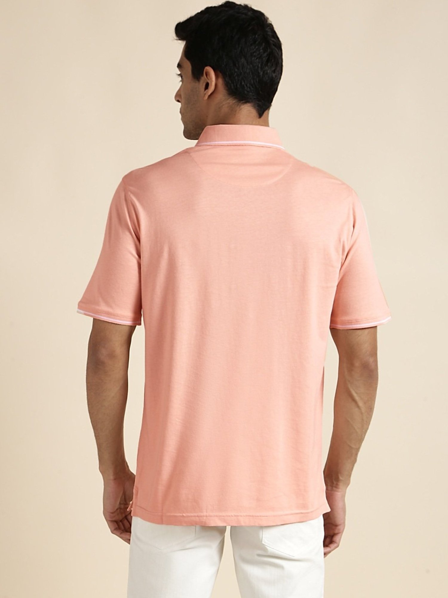 Andamen Pink Regular Fit Polo T-Shirt
