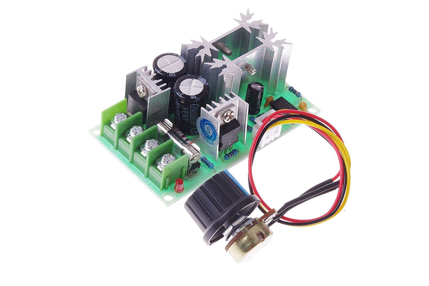SMAKN&reg; DC 1200W 10-60V 20A PWM Motor Speed Control Module w Rotary Potentiomete