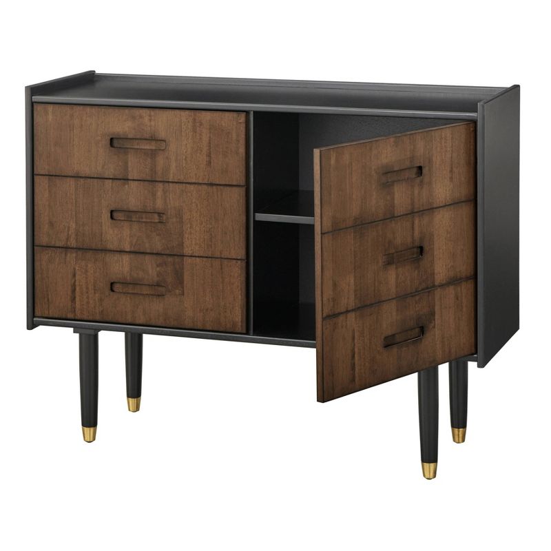 Randy Dresser and Multiuse Cabinet Black/Walnut - angelo:HOME