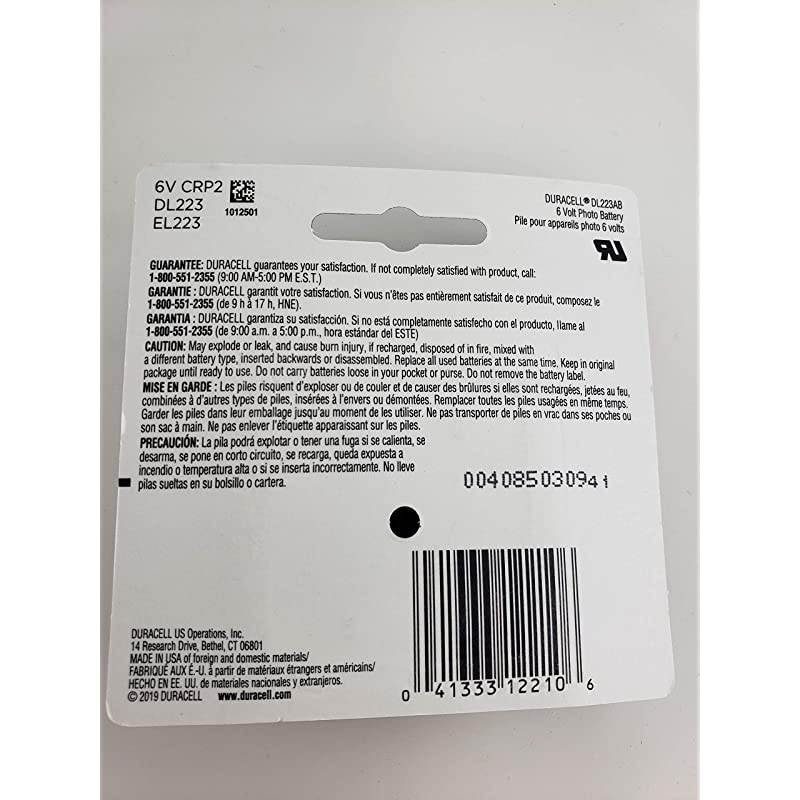 Photo Battery 6 V Model No. 223 Carded