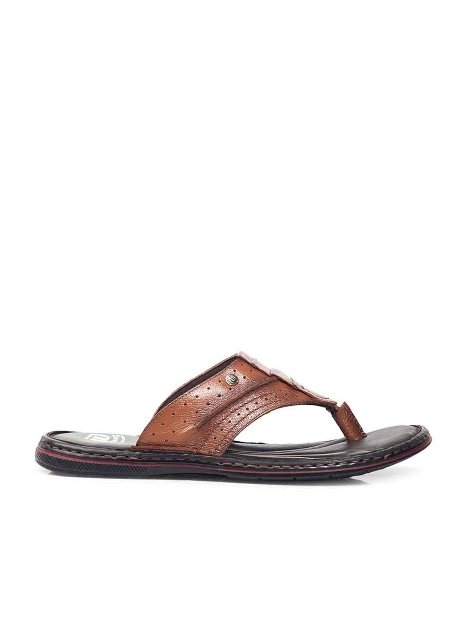 ID Men's Tan Thong Sandals