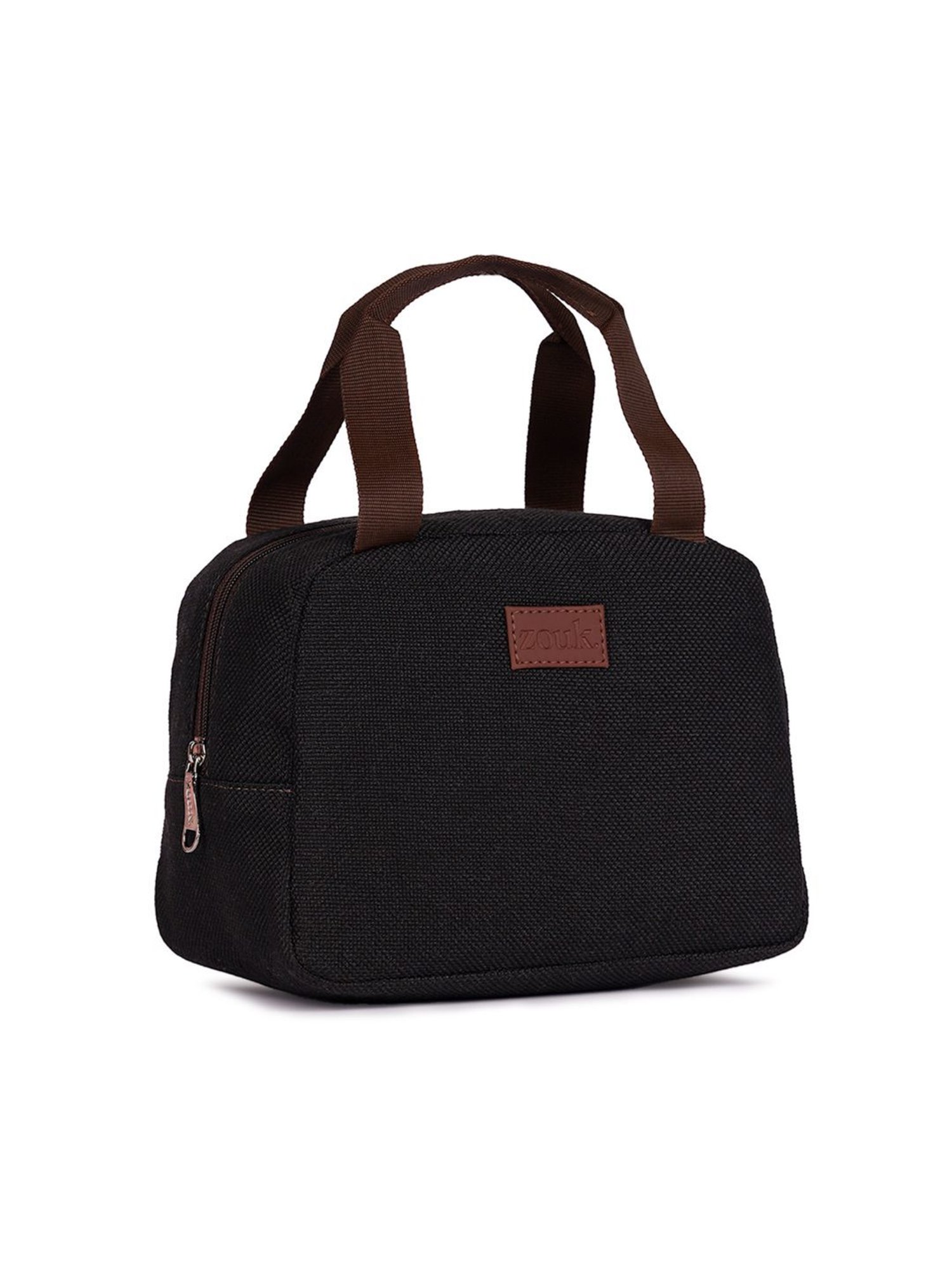 ZOUK Jet Black Printed Lunch Bag
