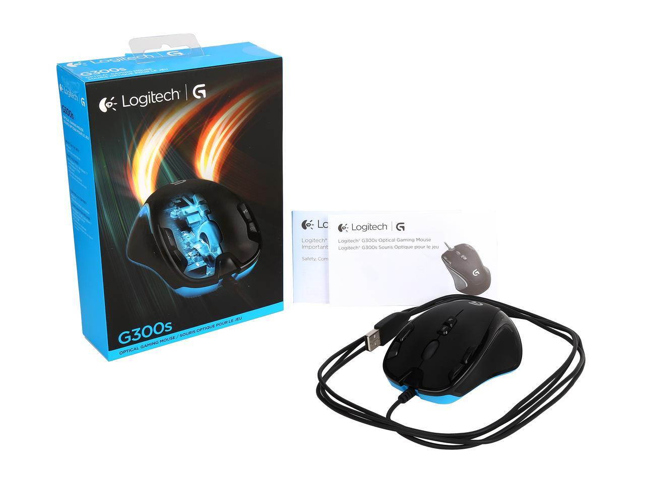 Logitech G300S 910-004360 9 Buttons 1 x Wheel USB Wired Optical 2500 dpi Gaming Mouse