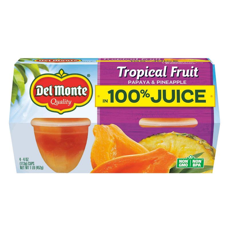 Del Monte Tropical Fruit 4ct - 4oz