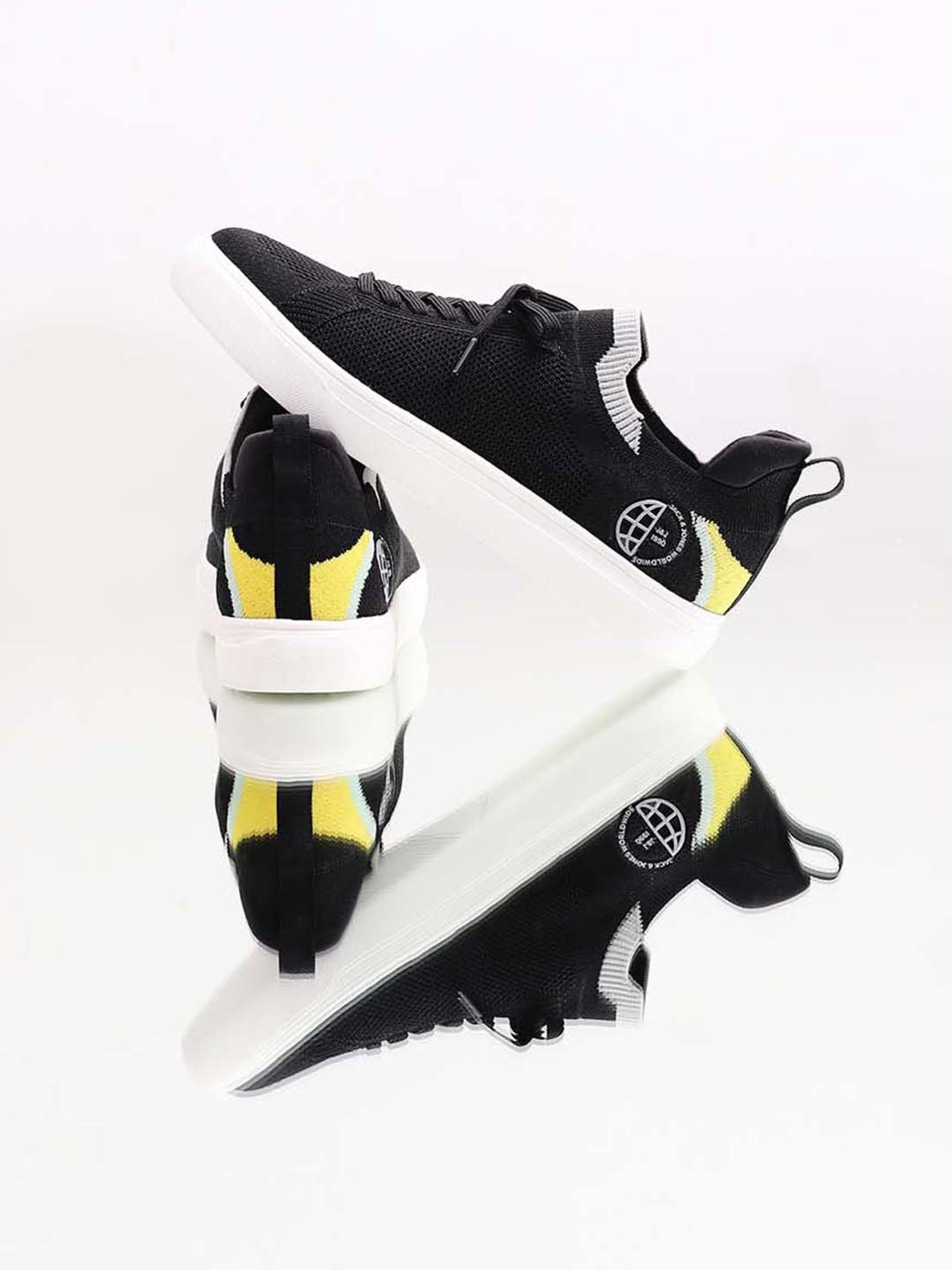 Jack & Jones Men's Jet Black Casual Sneakers