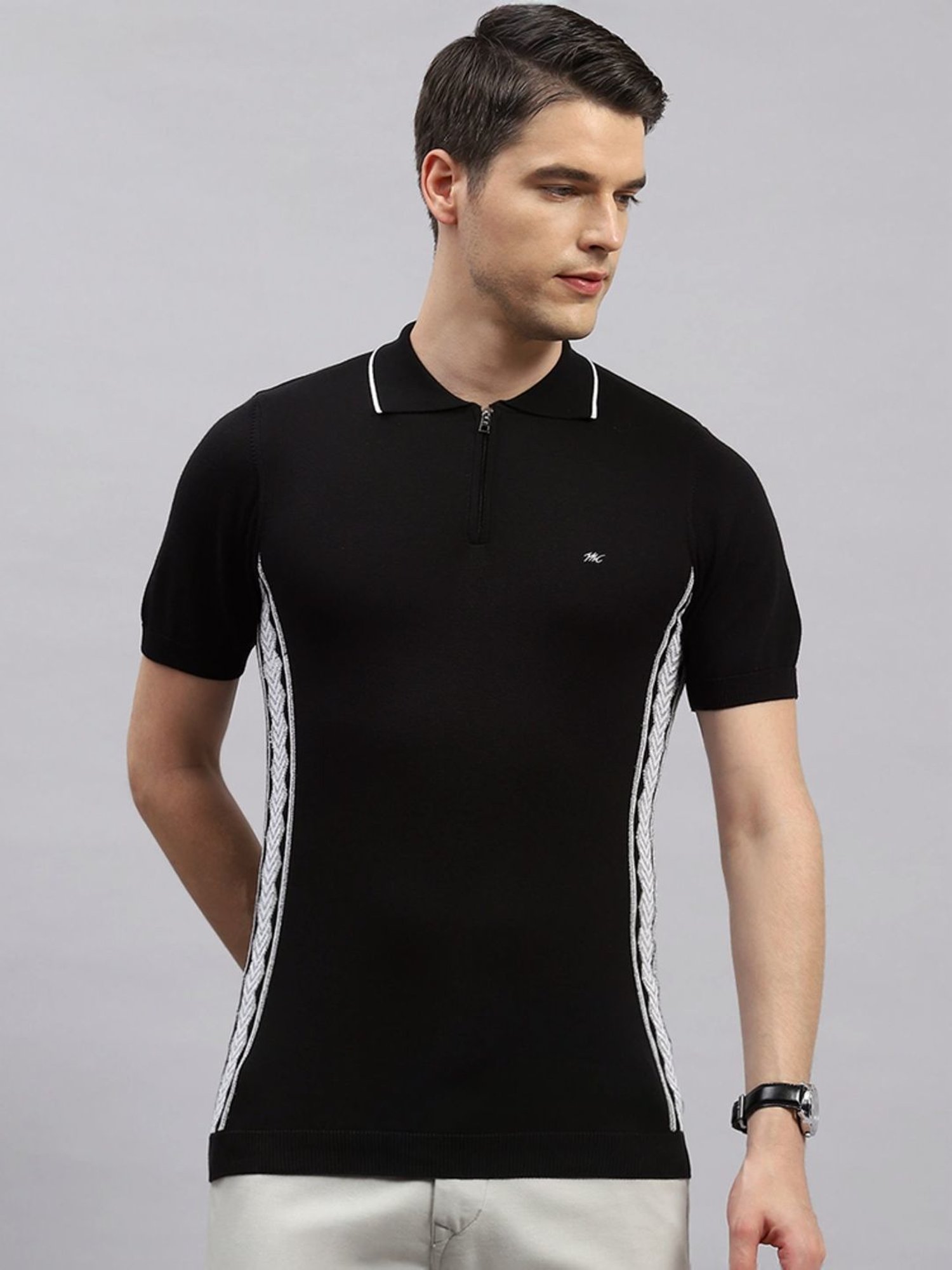 Monte Carlo Black Regular Fit T-Shirt