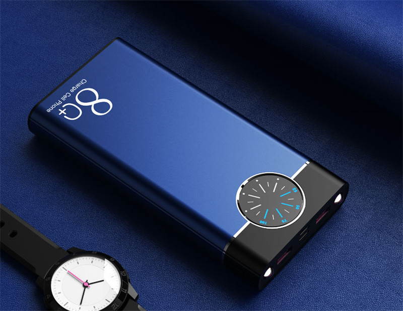 10000mAh Power Bank Large Capacity Digital Display LED Light Dual USB for IPhone Xiaomi Samsung Portable Powerbank Fast Charging