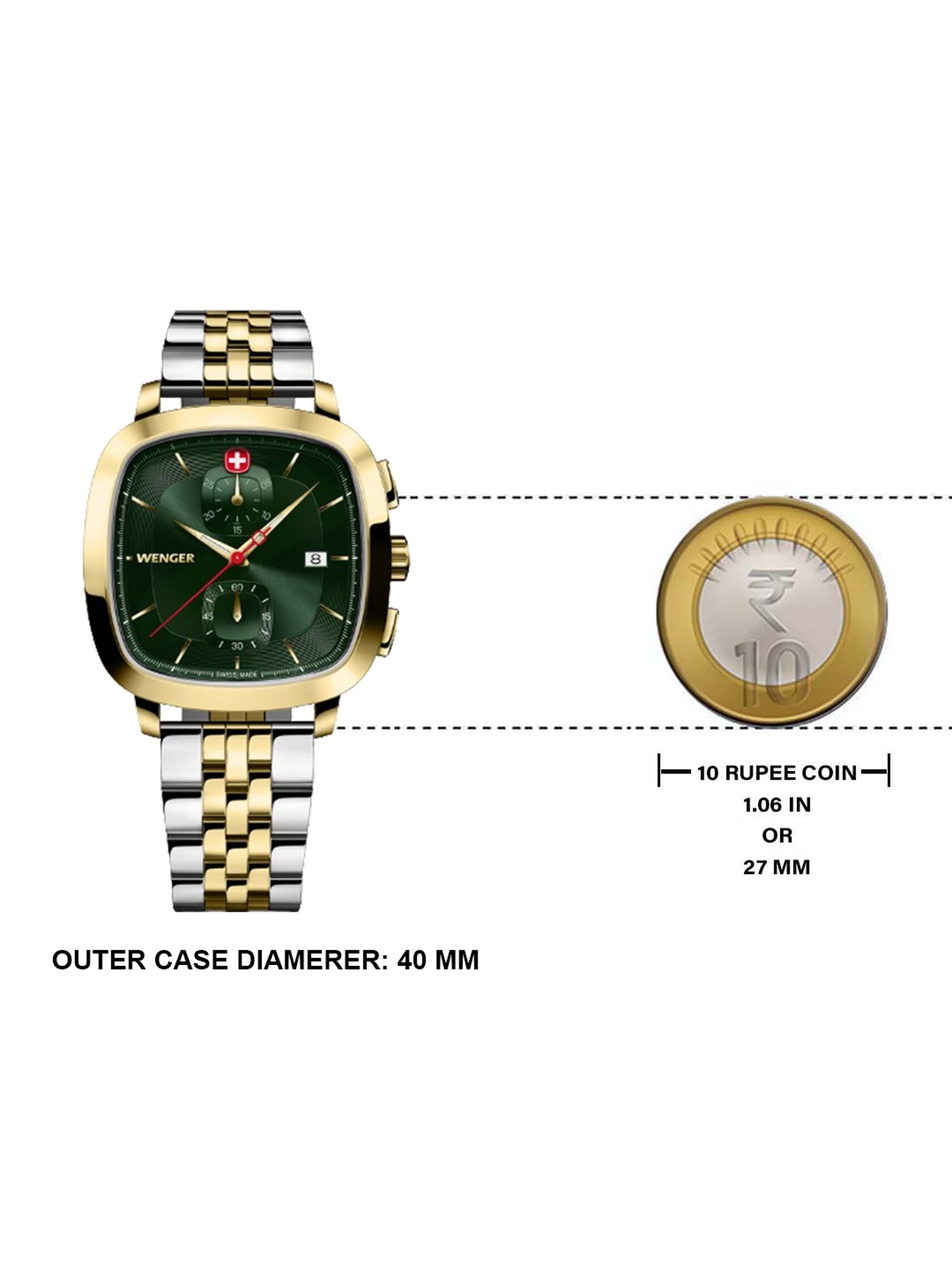 Wenger 01.1933.105 Chronograph Watch for Men