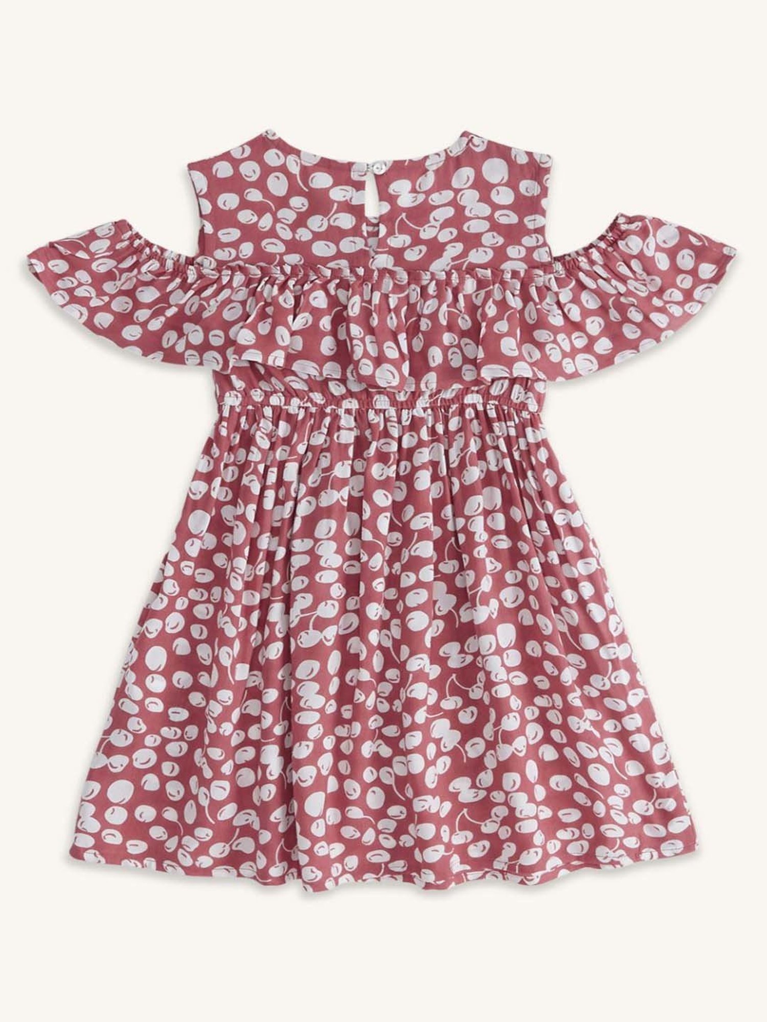 Pantaloons Junior Kids Pink Printed Dress