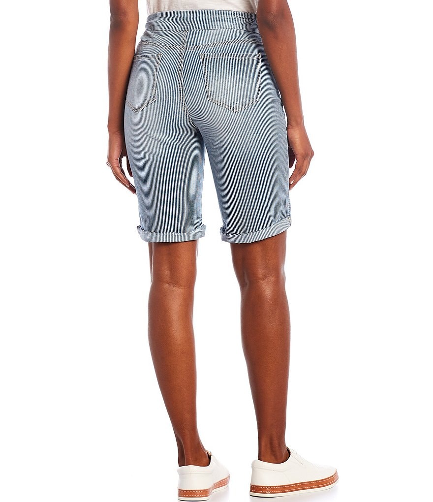 Allison Daley Petite Size True Navy Pull On Bermuda Shorts