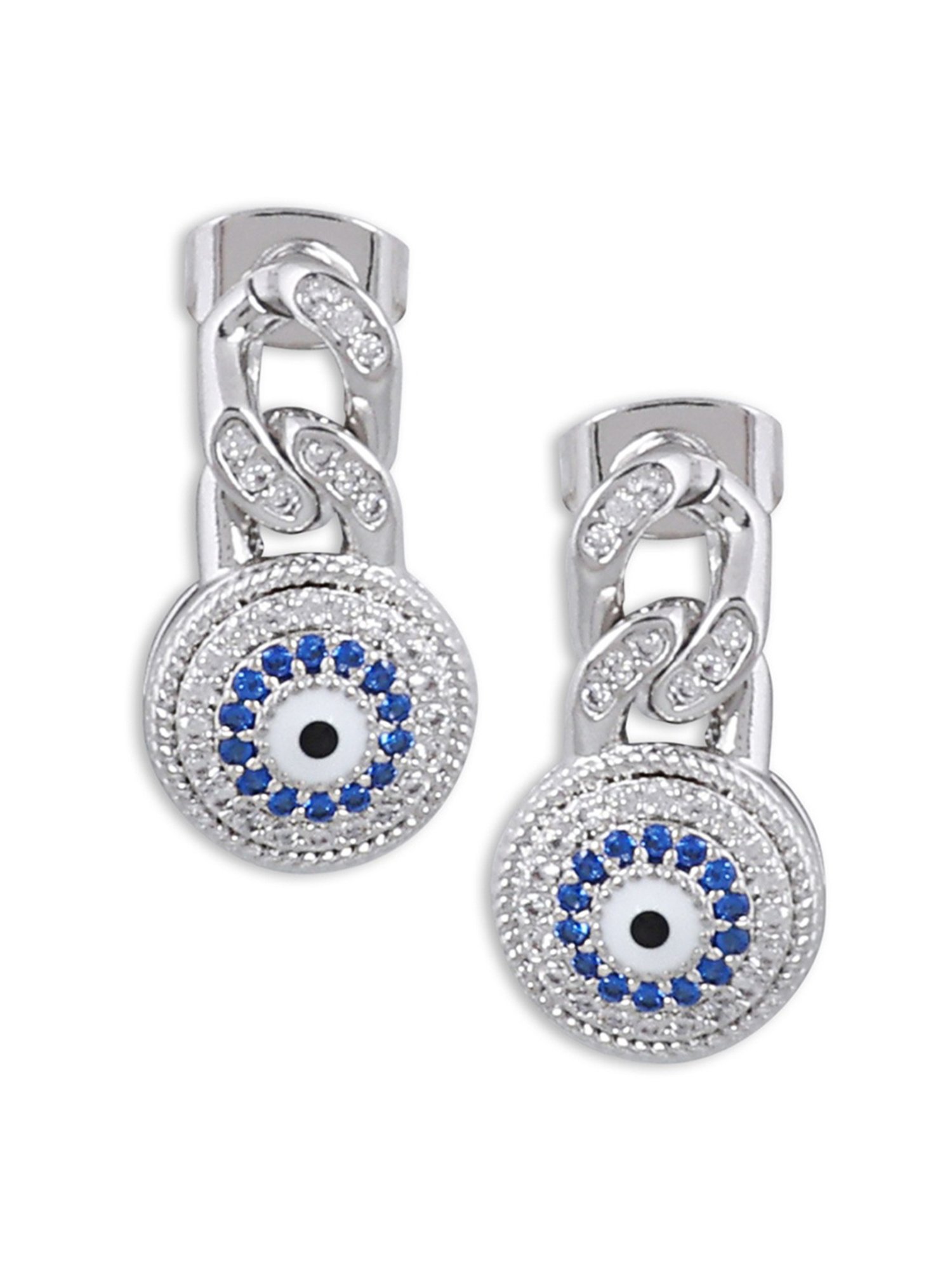The Real Effect London 800 Sterling Silver Stud Earrings for Women