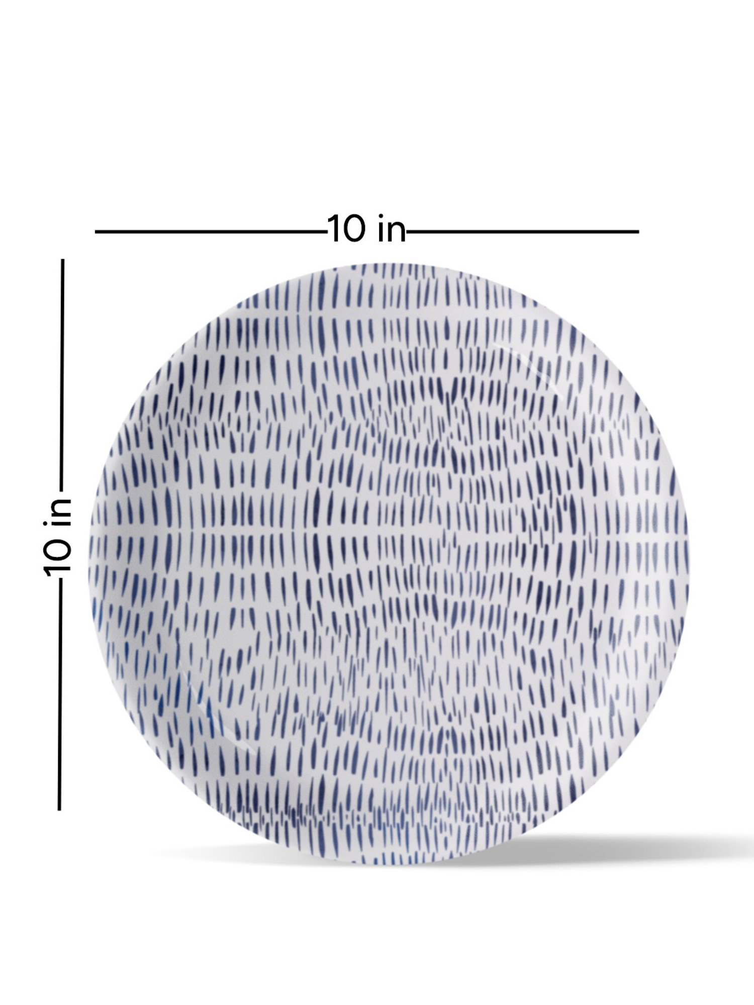 Nestroots Oceanic Oasis Blue & White Porcelain Decorative Wall Plate