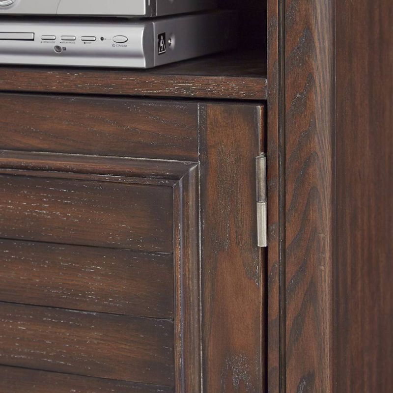 46" Southport Entertainment Stand Dark Aged Oak - Home Styles