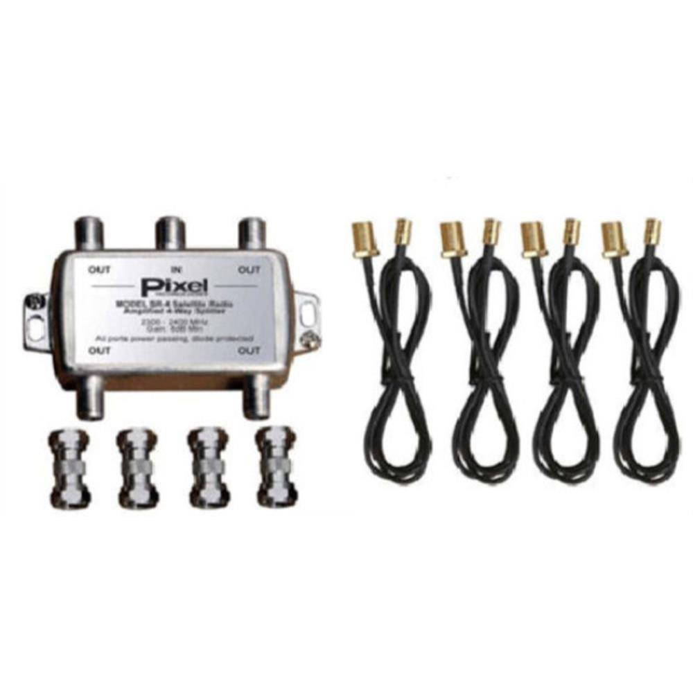 Pixel Technologies SR-4 Amplified Four Way Splitter Kit
