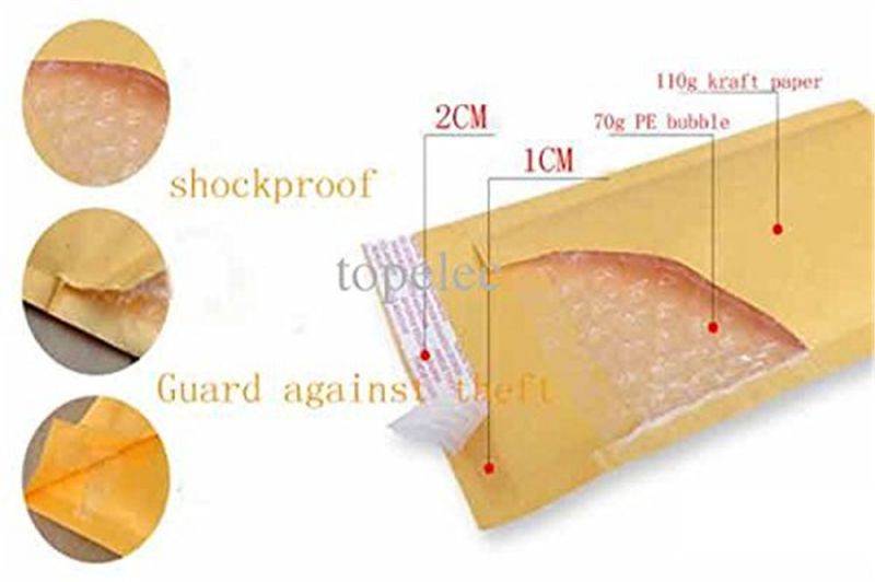 iMBAPrice 500 #000 4x8 KRAFT BUBBLE MAILERS PADDED ENVELOPES 4 x 8 + (Free USB Cable) - Total 500 Envelopes