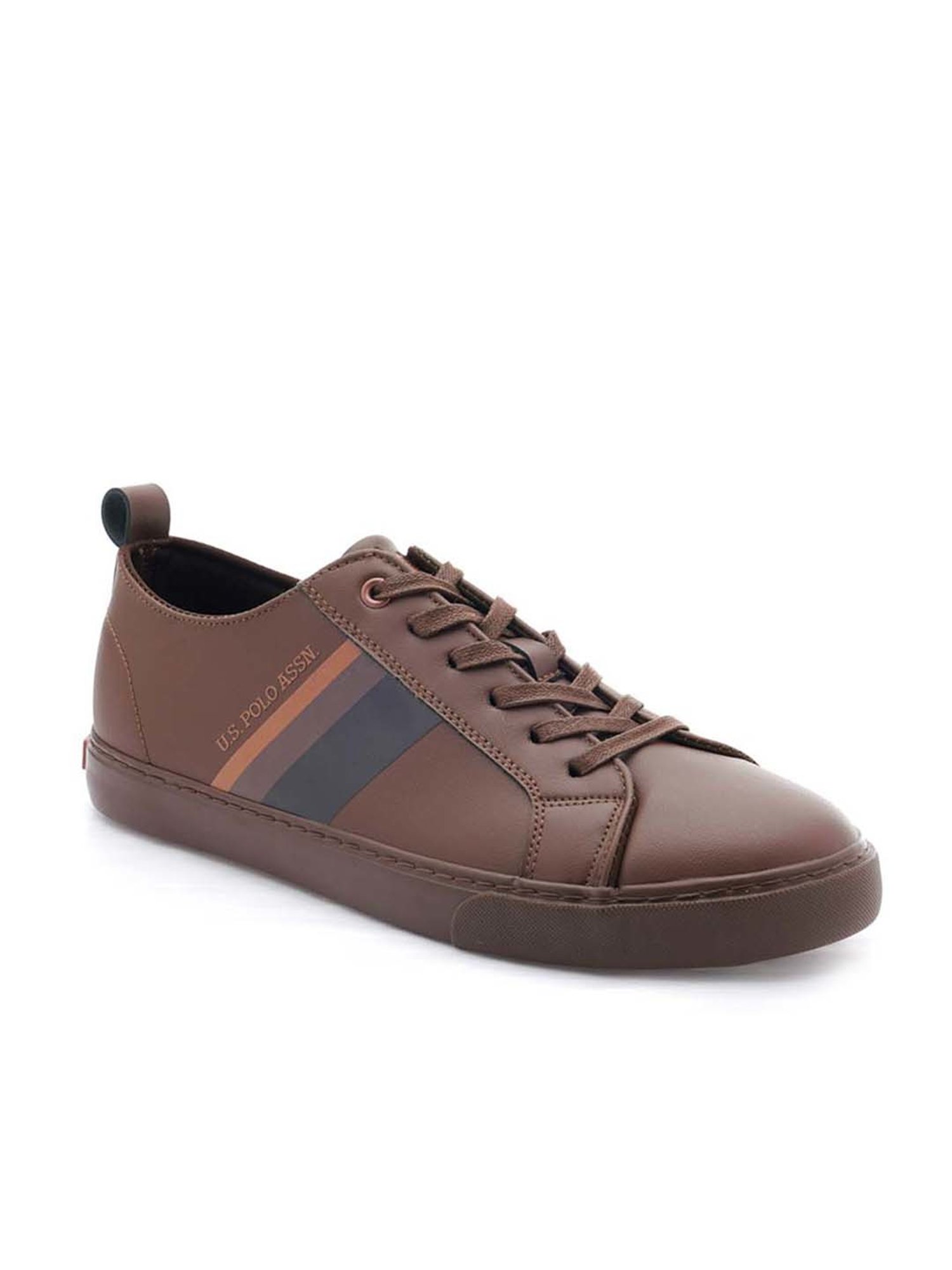 U.S. Polo Assn. Men's MARTINEZ 3.0 Brown Casual Sneakers