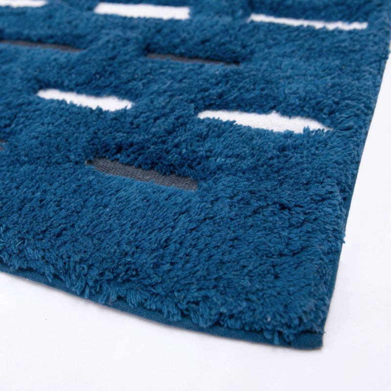 Dash Bath Rug Blue - Allure Home Creations