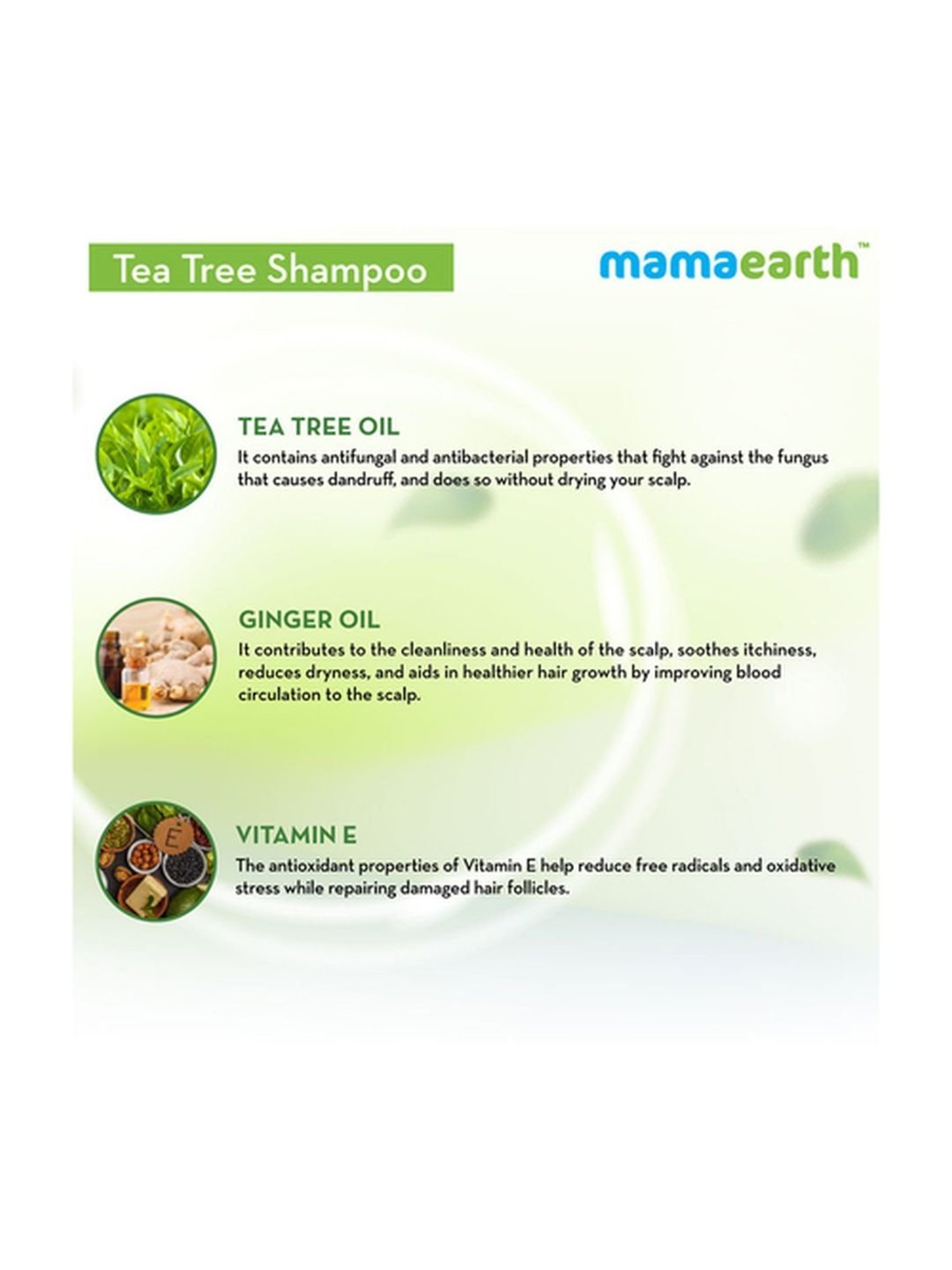 Mamaearth Tea Tree Anti Dandruff Shampoo - 250 ml