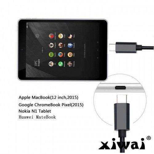 Xiwai USB 3.1 USB-C to DisplayPort DP 4K UHD HDTV Cable for Chromebook & Macbook & Laptop Black Type C