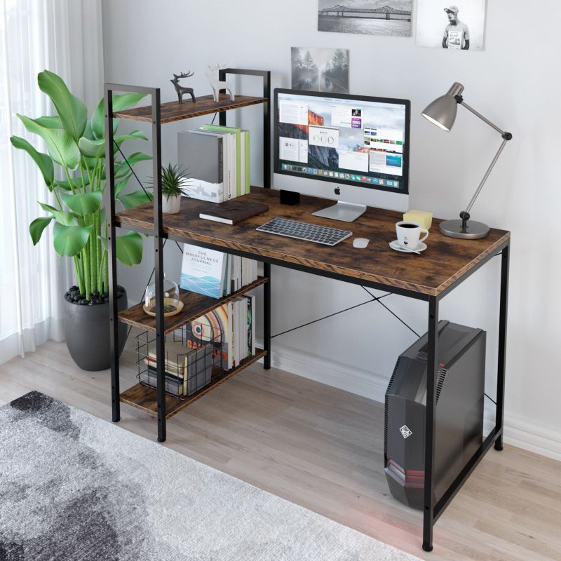 RESPAWN 3000 Gaming Computer Desk - Ergonomic Height Adjustable Gaming Desk, in Blue (RSP-3000-BLU)