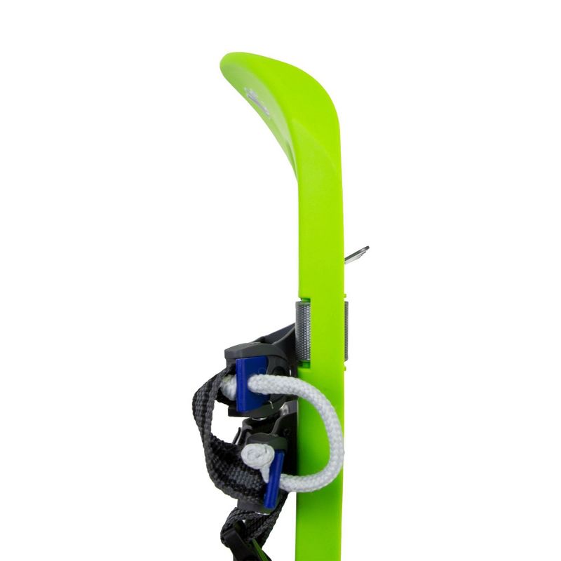 Yukon Charlie's Junior Scout 7 x 16 Durable Youth Hiking Molded Snowshoes, Green