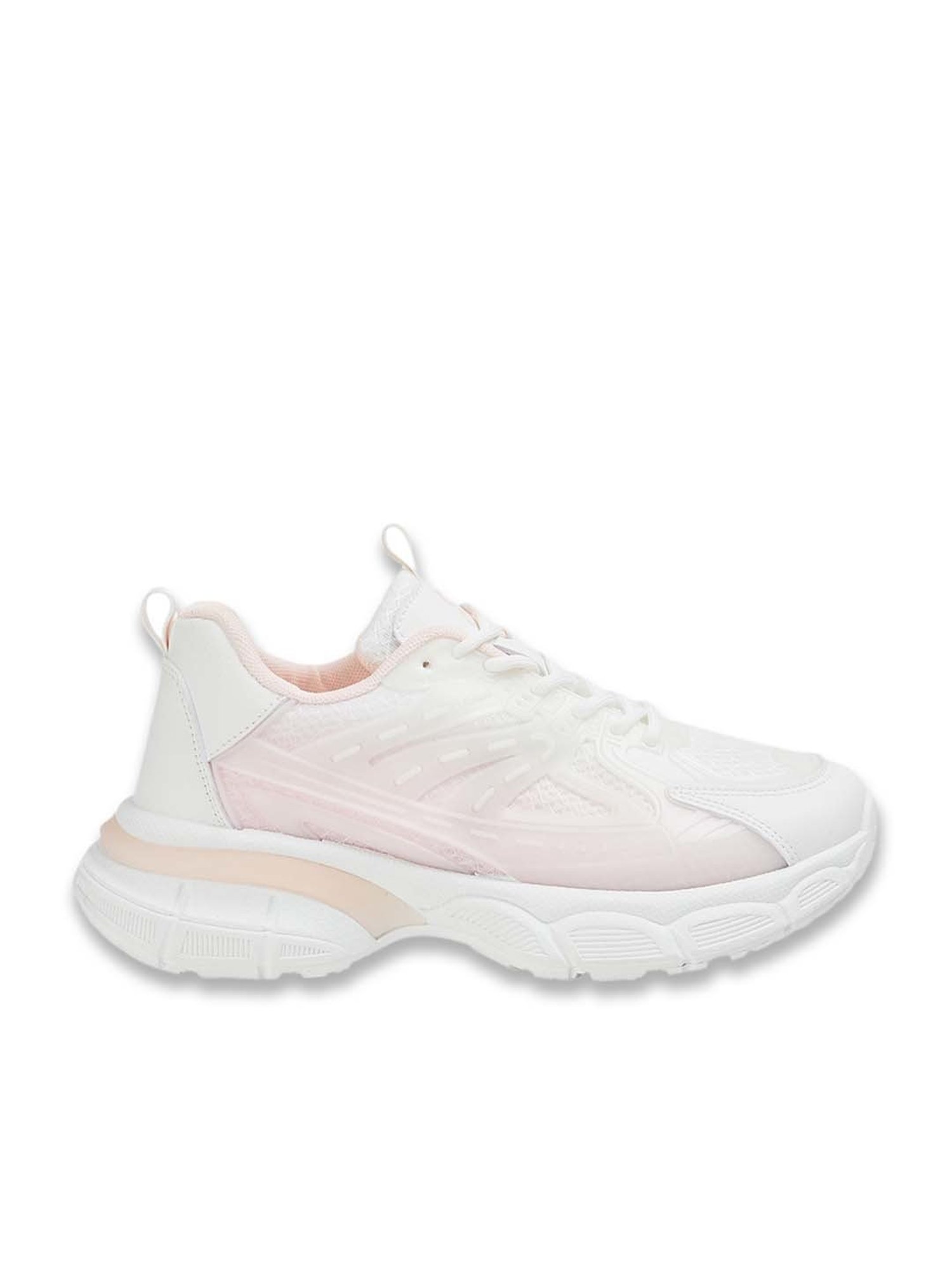 Ginger by Lifestyle Women's White & Pink Running Shoes