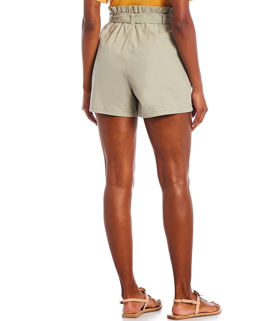 Gibson & Latimer Paper Bag Belted Shorts