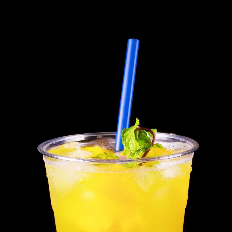 Lollicup Karat C9120 9 Inch Paper Wrapped Giant Recyclable Drink Straws for Smoothies, Milkshakes, and Slushies, Blue (Pack of 1200)