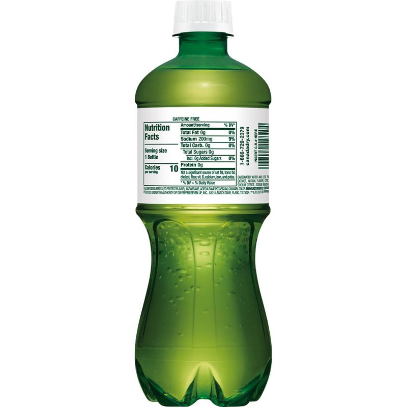 Canada Dry Zero Sugar Ginger Ale Soda - 20 fl oz Bottle