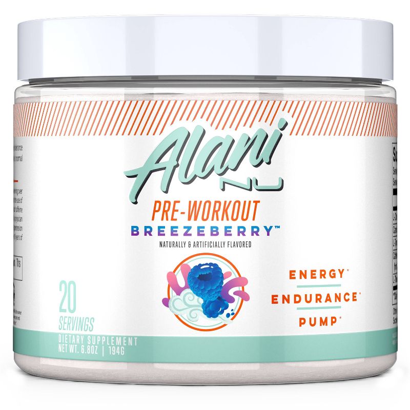 Alani Nutrition Pre-Workout Energy Supplement - Breezeberry - 6.8oz