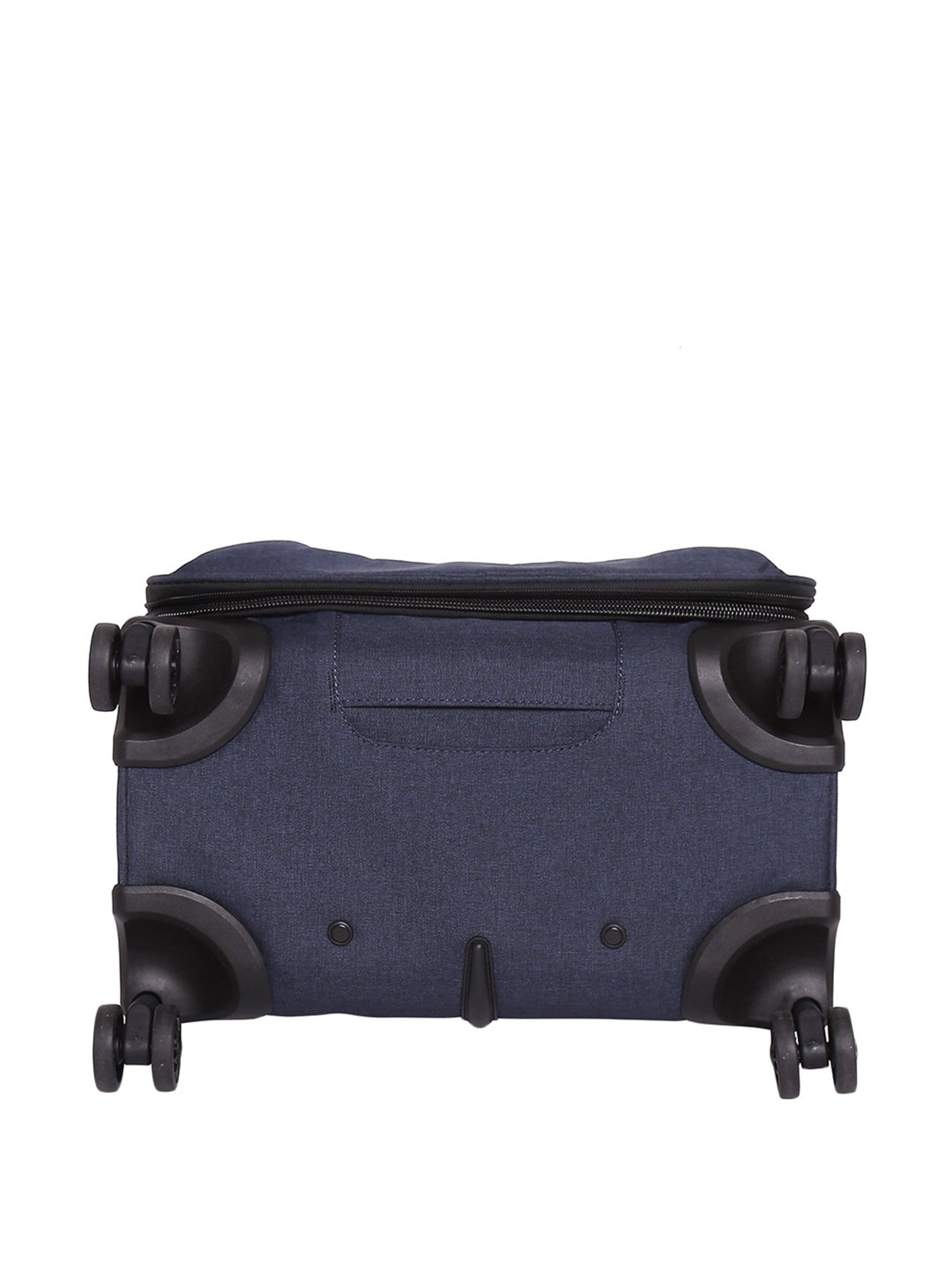 Swiss Brand Utah Navy 8 Wheel Small Soft Cabin Trolley - 53 cm