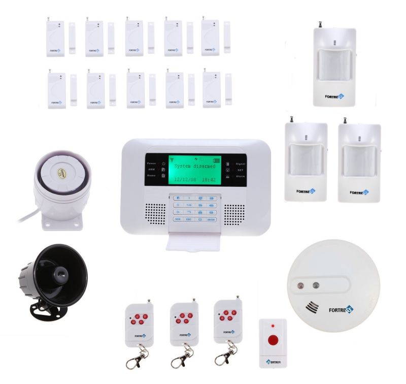 Fortress GSM-D DIY Wireless Cellular GSM Home Security Alarm System With Auto Dial