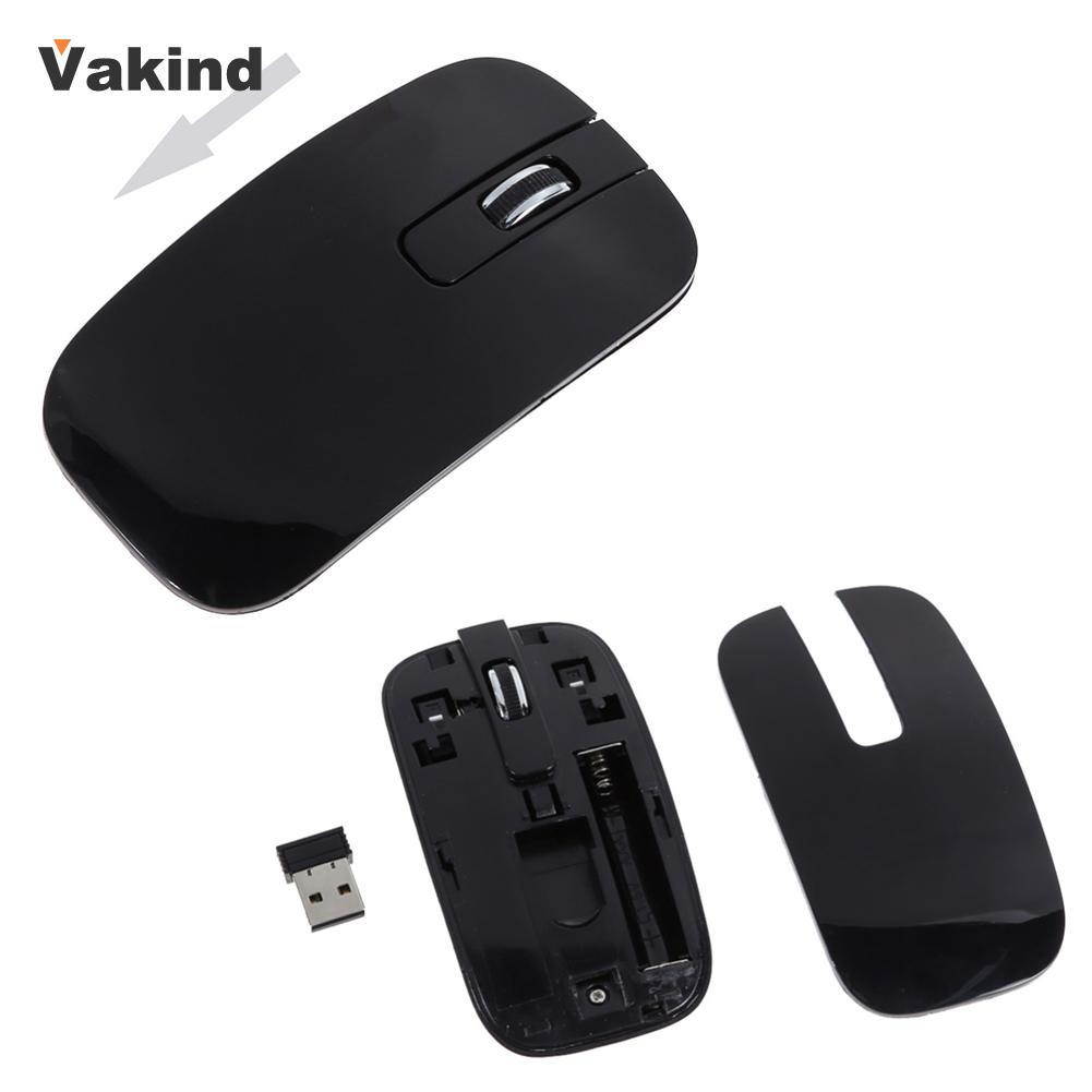 2.4GHz Ultra-thin Optical Wireless Keyboard and Mouse Combo Kit with USB Receiver and Keypad Film for PC Computer