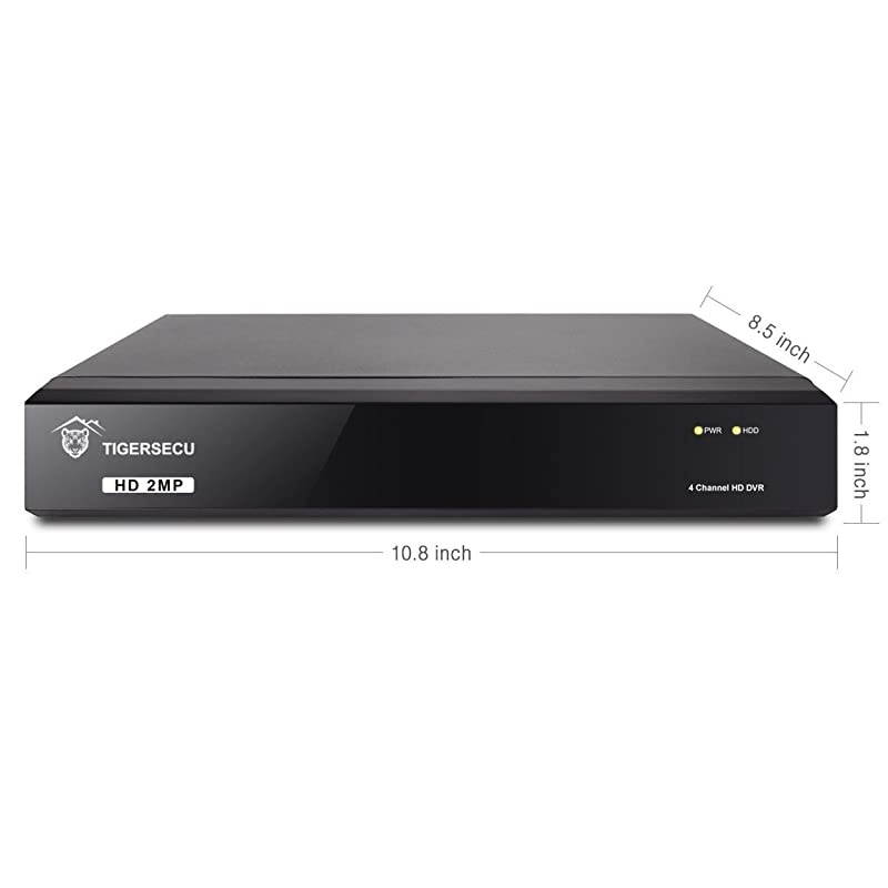Super HD 1080P H265+ 4Channel Hybrid 5in1 DVR Security Recorder Without Hard Drive Cameras and Hard Drive Not Included Renewed