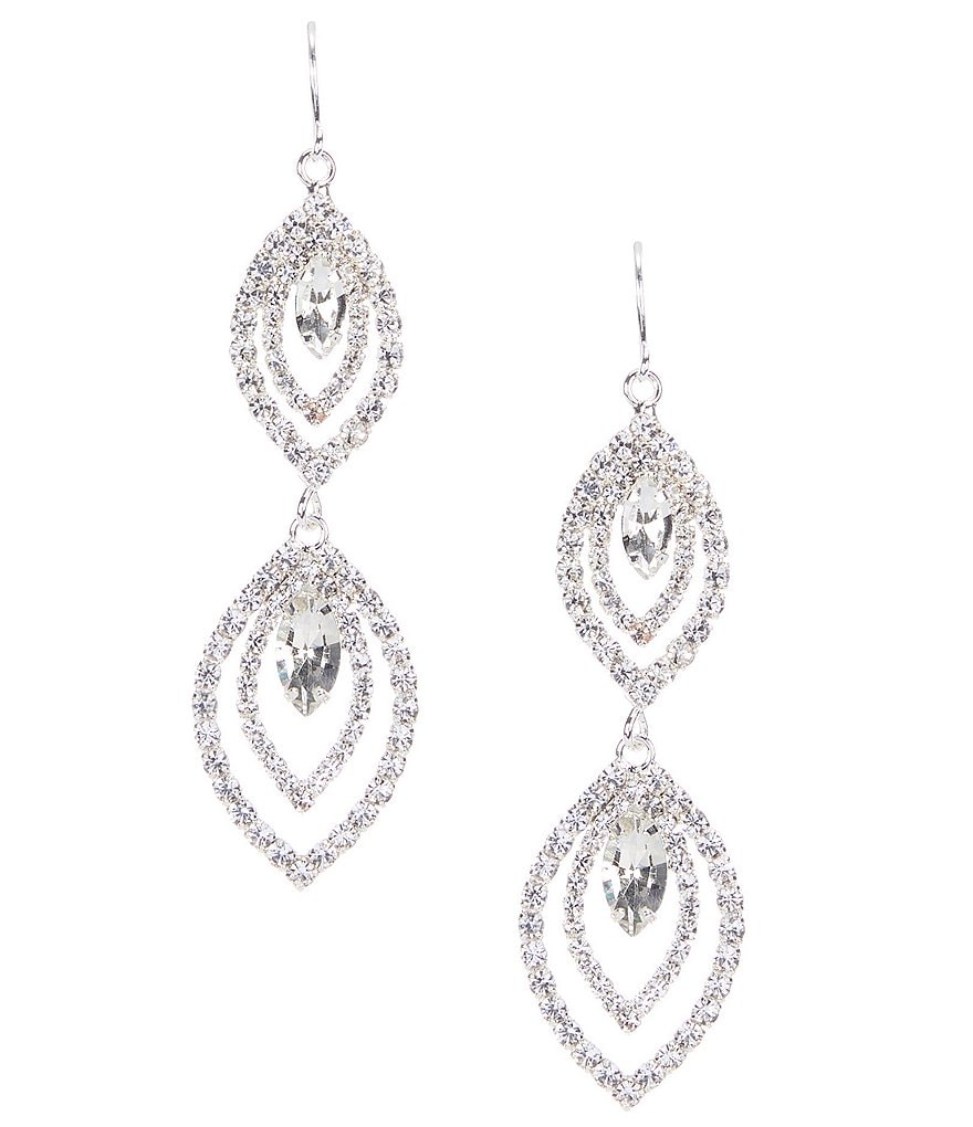 Cezanne Crystal Eyes Chandelier Earrings