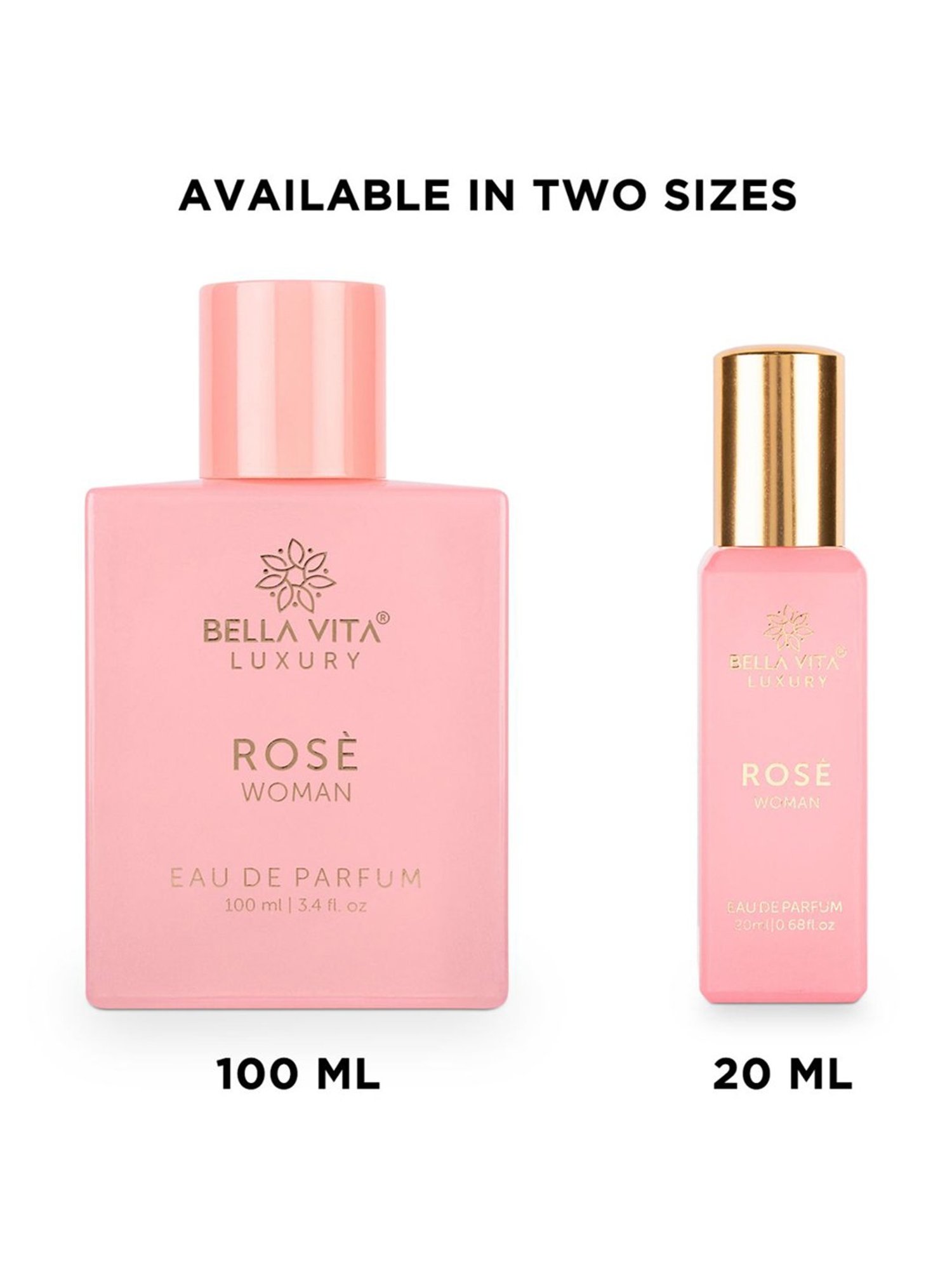 Bella Vita Luxury Rose Perfume for Women With Long Lasting Floral Fragrance - 100 ml