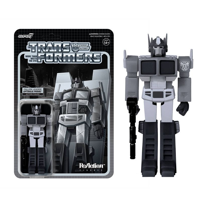 Super7 Transformers Optimus Prime Figure - Exclusive Black & White