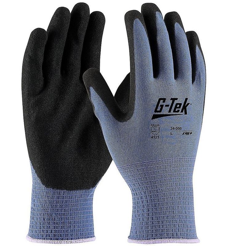 G-Tek GP Nitrile Gloves, Blue Dozen (34-500/L) 