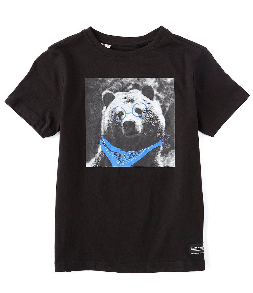 Silver Jeans Co. Big Boys 8-20 Short-Sleeve Bear Graphic Tee