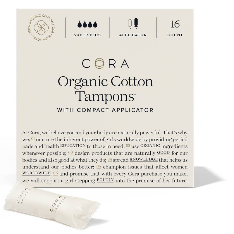 Cora Super Plus Tampons - 16ct