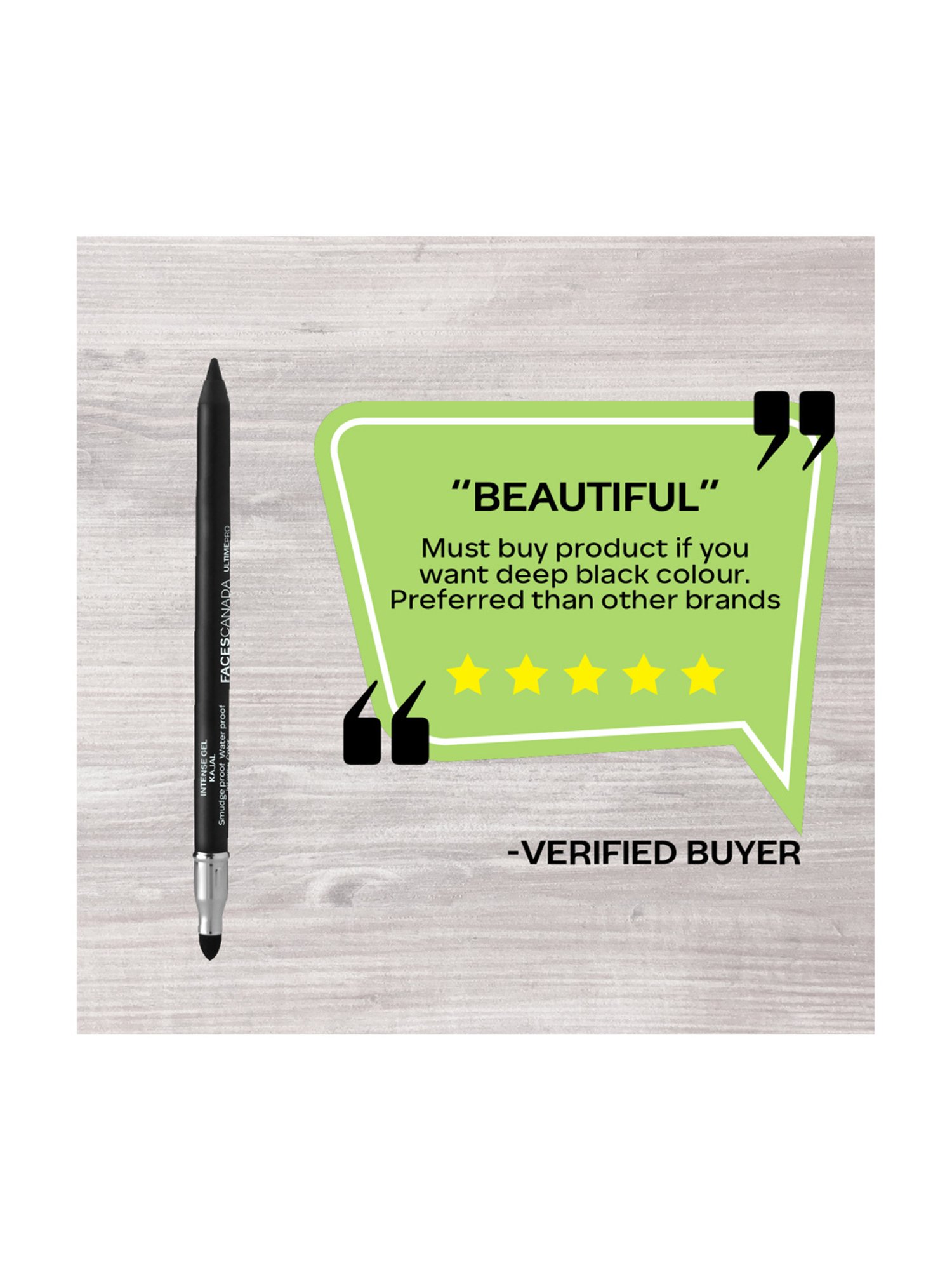 Matt Look Single Stroke Super Glide Eyeliner Kohl Kajal Bottle Green - 1.3 gm